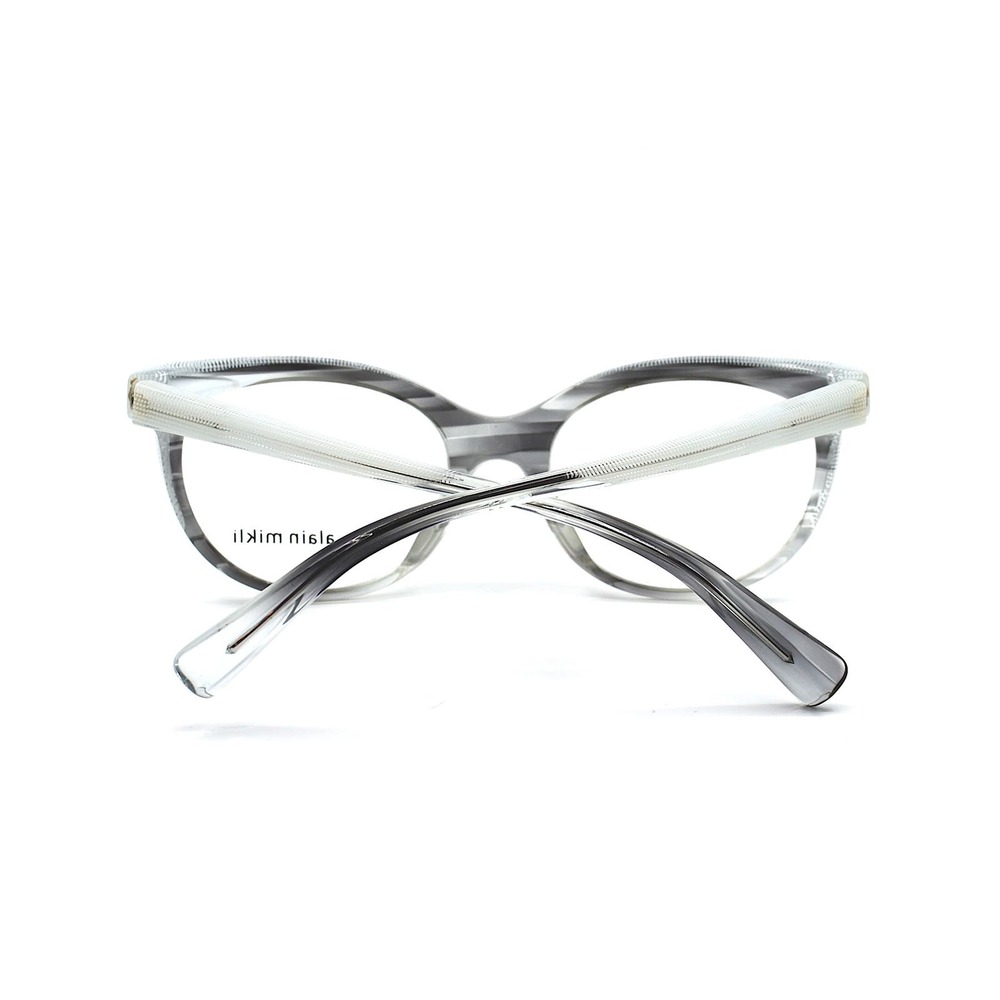 ALAIN MIKLI A03078 002 GREY WHITE AUTHENTIC EYEGLASSES FRAMES - Picture 8 of 9